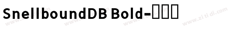 SnellboundDB Bold字体转换